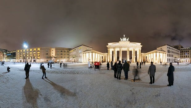 Neve na cidade de Berlim