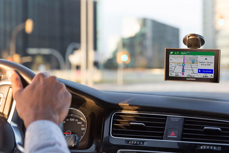 GPS no carro em Dusseldorf na Alemanha
