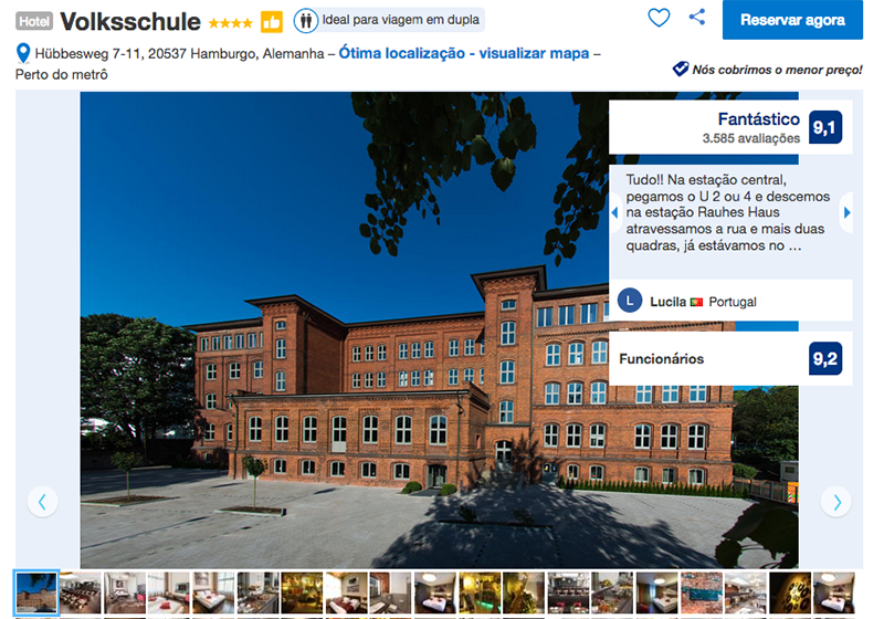 Hotel Volksschule em Hamburgo