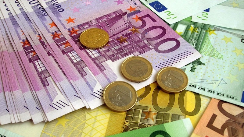 Euros em Berlim na Alemanha