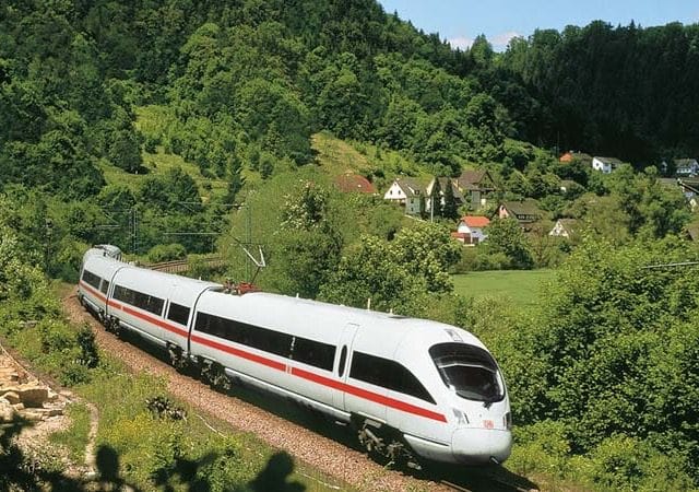 Viagem de trem na Alemanha