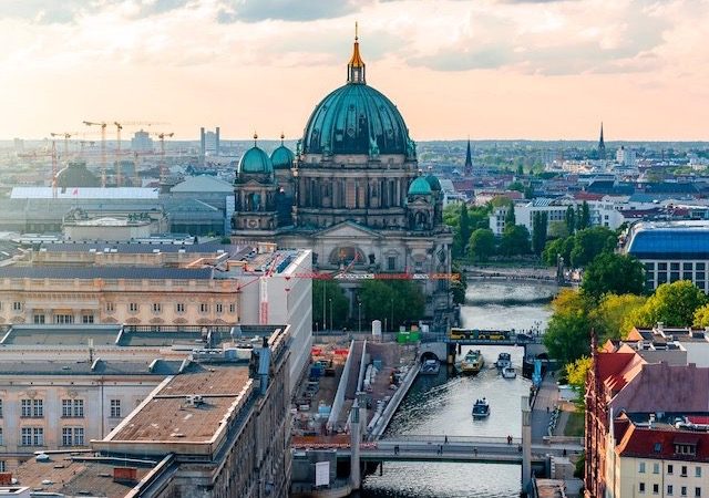 Vista da região da Catedral de Berlim