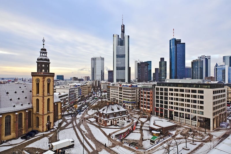 Inverno em Frankfurt