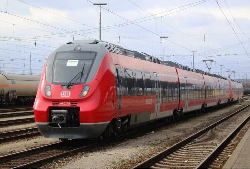 Viagem de trem de Frankfurt a Munique
