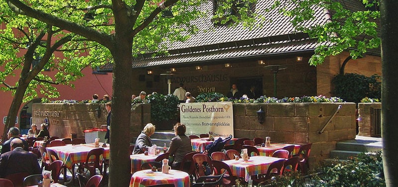 Gastronomia na cidade de Nuremberg na Baviera 