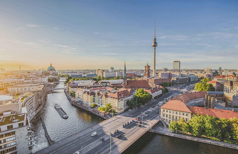 Vista da cidade de Berlim
