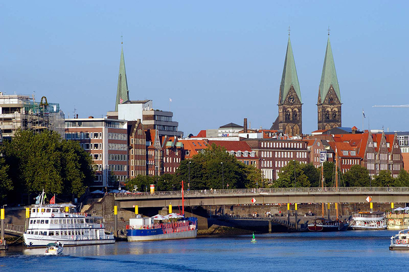 Cidade de Bremen na Alemanha