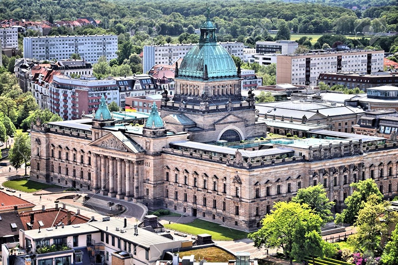 Cidade de Leipzig na Alemanha