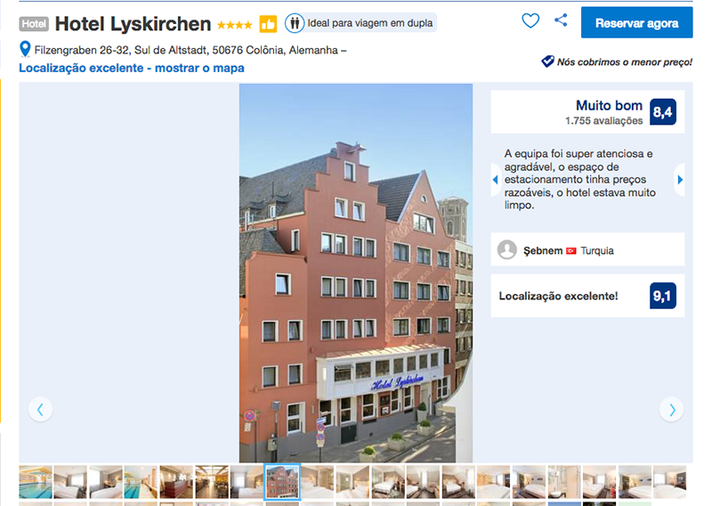 Fachada Hotel Lyskirchen em Colônia