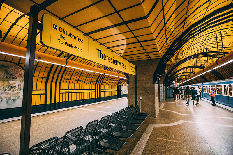 Estação de metrô em Munique