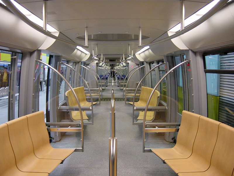 Interior do U-Bahn em Munique