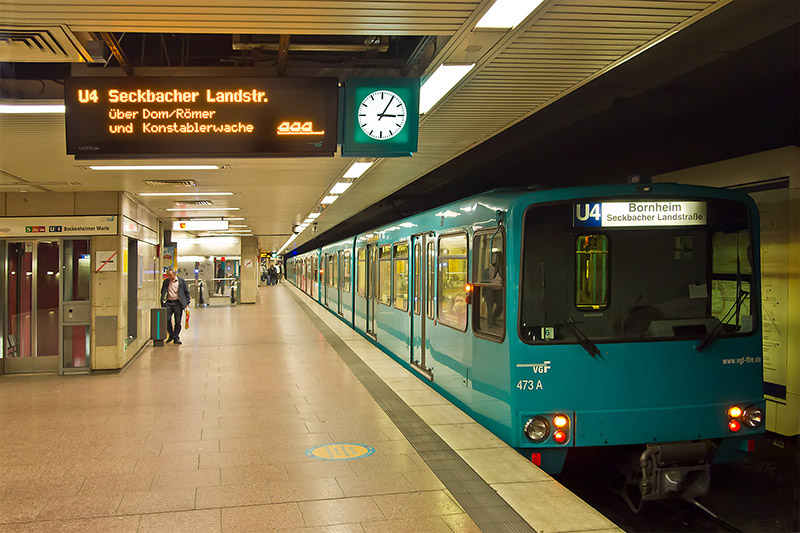 Estação de Metrô em Frankfurt