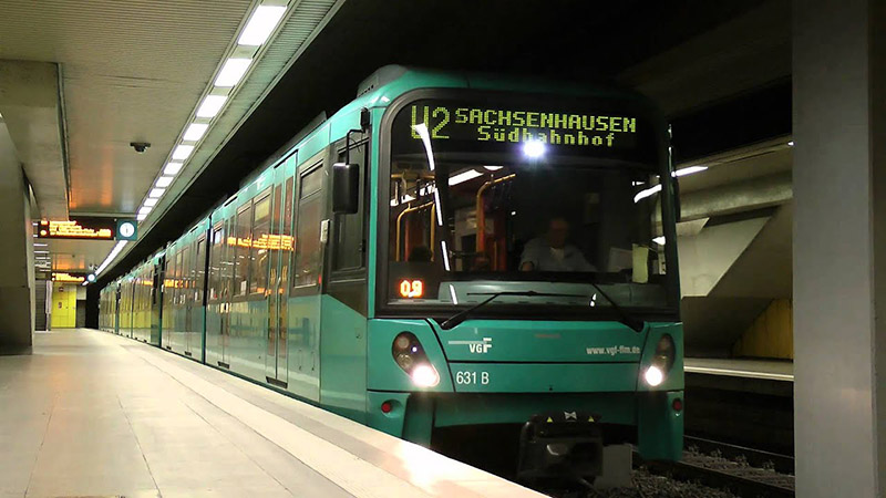 Metrô em Frankfurt na Alemanha