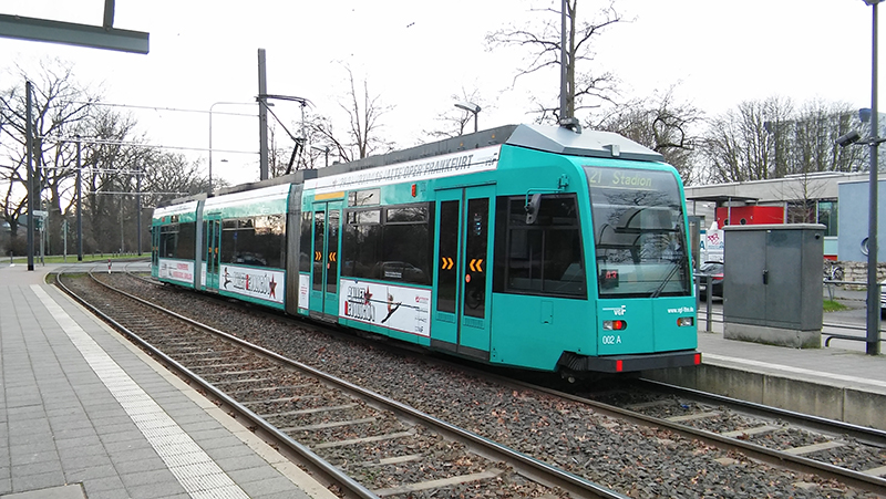 Tram em Frankfurt