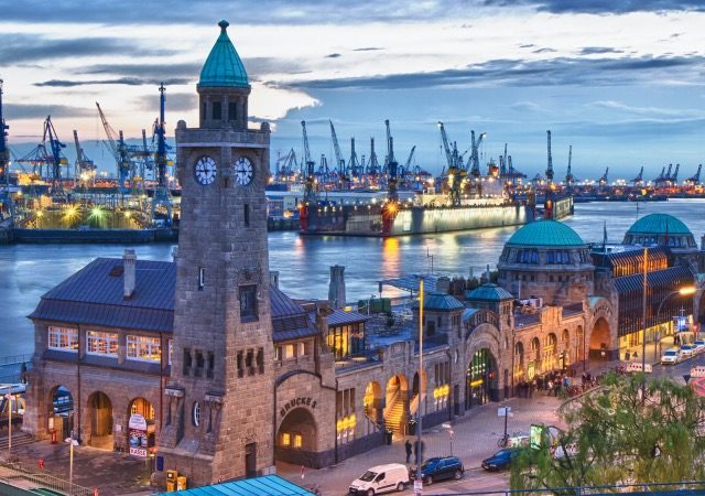 Vista do Porto de Hamburgo