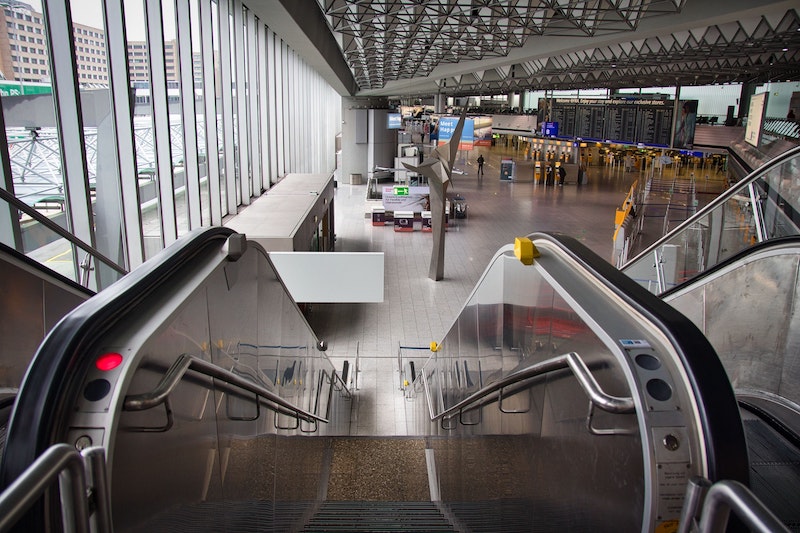 Escada rolante - aeroporto Frankfurt