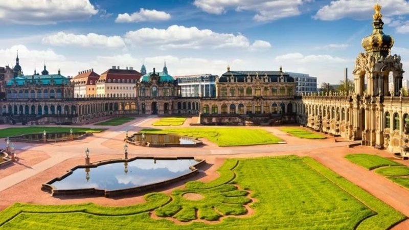 Jardins Zwinger em Dresden