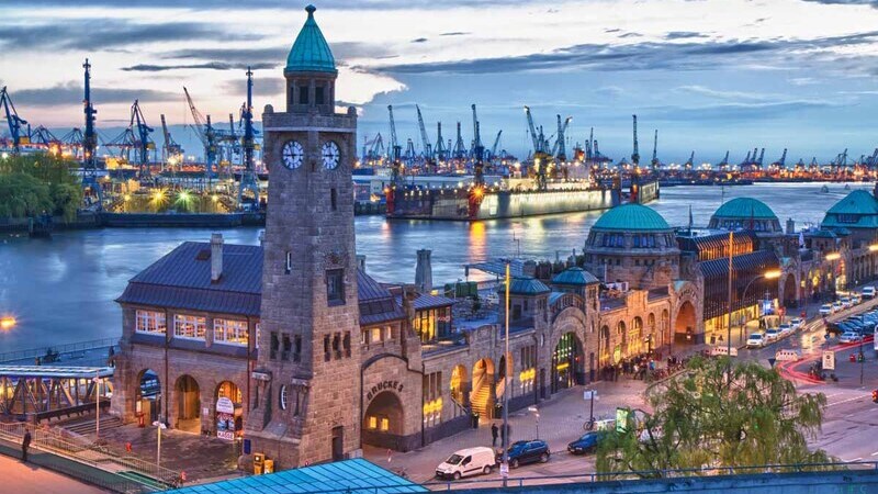 Porto em Hamburgo na Alemanha