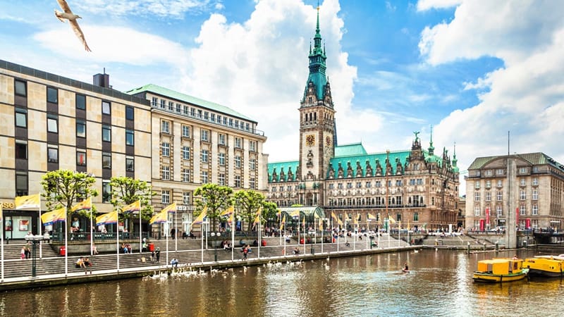 Cidade de Hamburgo na Alemanha