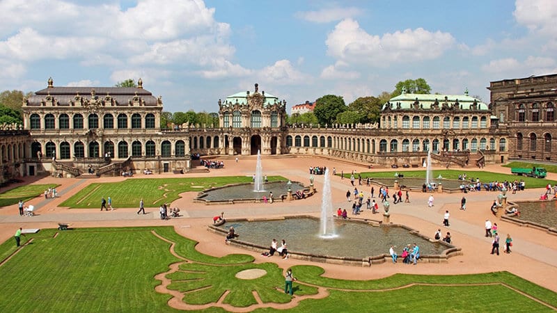 Centro da cidade de Dresden na Alemanha