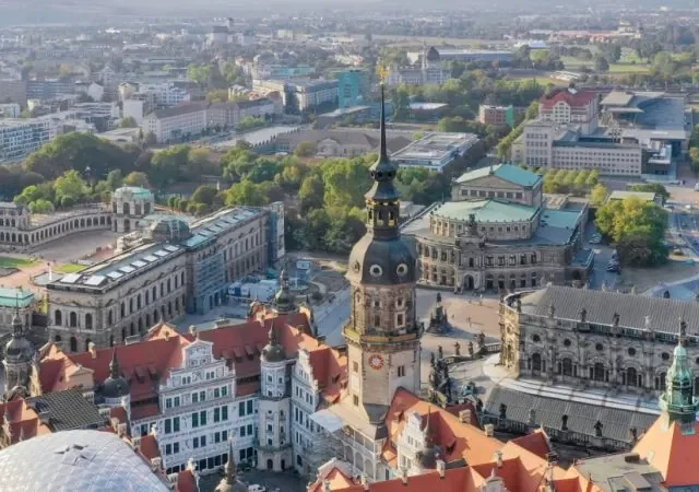 Dresden na Alemanha vista de cima