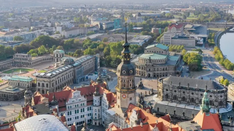 Dresden na Alemanha vista de cima