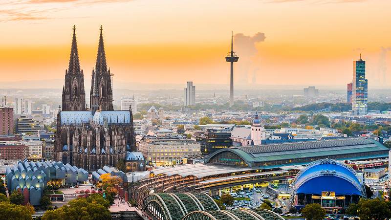Cidade de Colônia na Alemanha